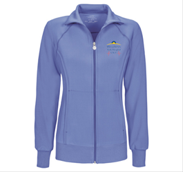 7775-Cherokee Womens Zip Front Warm-Up Jacket 